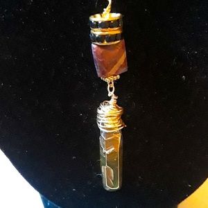 New Semiprecious Crystal Statement Necklace